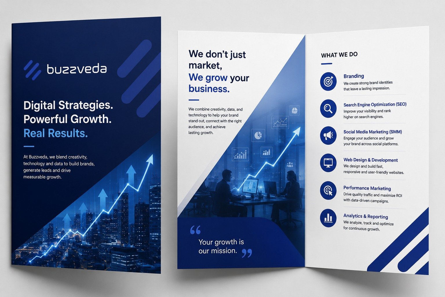 BuzzVeda Brochure Designs