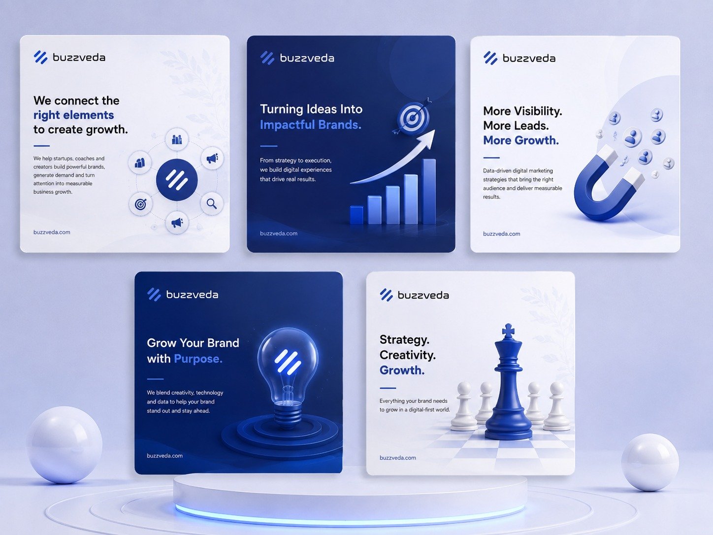 BuzzVeda Social Media Creatives